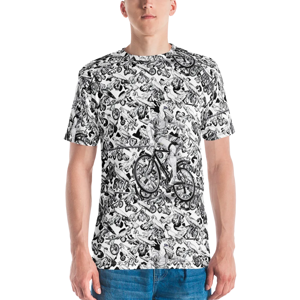 Pelican Velocity on Men's Crew Neck T-Shirt — Front