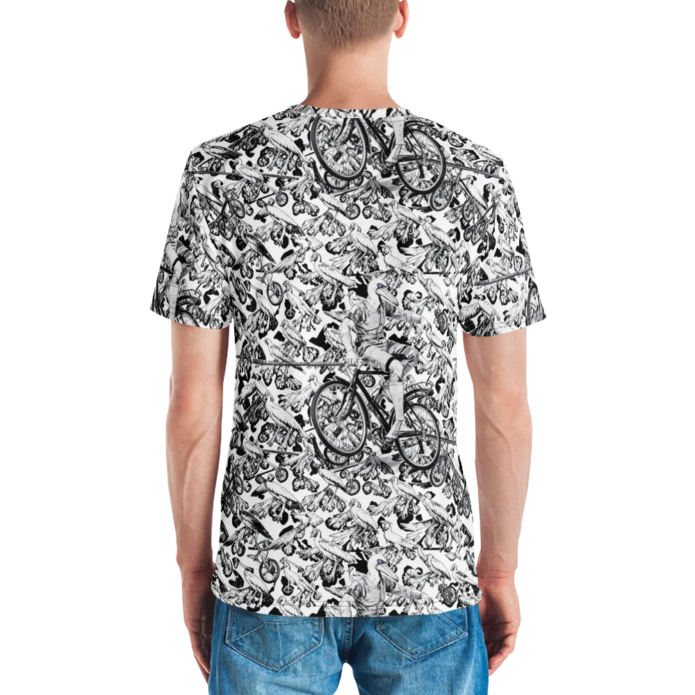 Pelican Velocity on Men's Crew Neck T-Shirt — Back