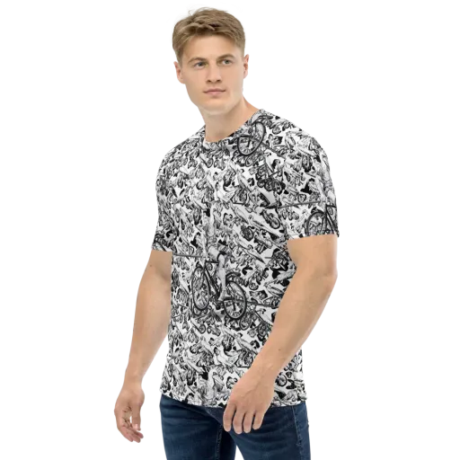 Pelican Velocity on a Men's Crew Neck T-Shirt