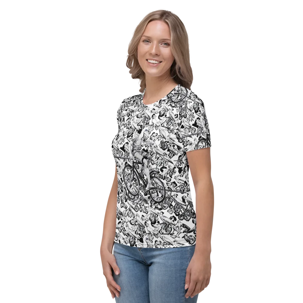 Pelican Velocity on Women's Crew Neck T-Shirt — Left