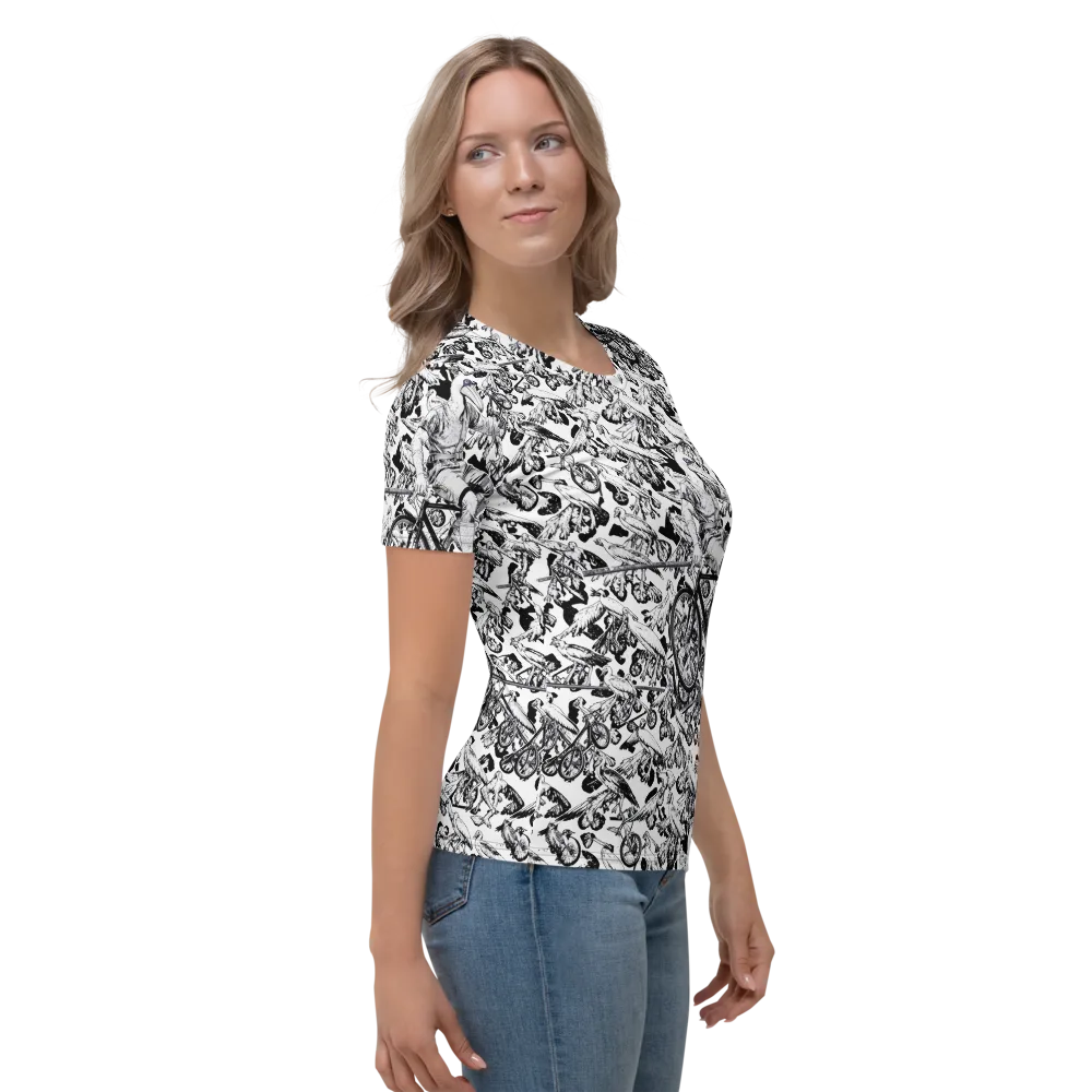 Pelican Velocity on Women's Crew Neck T-Shirt — Right