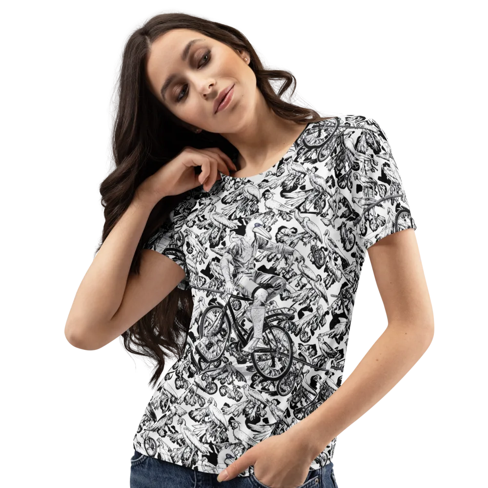 Pelican Velocity on Women's Crew Neck T-Shirt — Left Front
