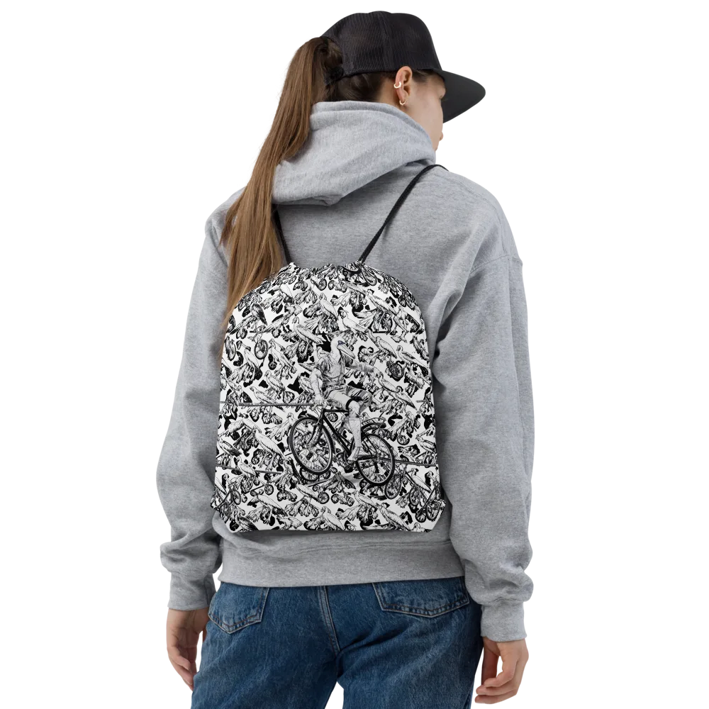 Pelican Velocity on Drawstring Bag — Front
