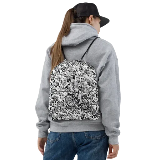 Pelican Velocity on a Drawstring Bag