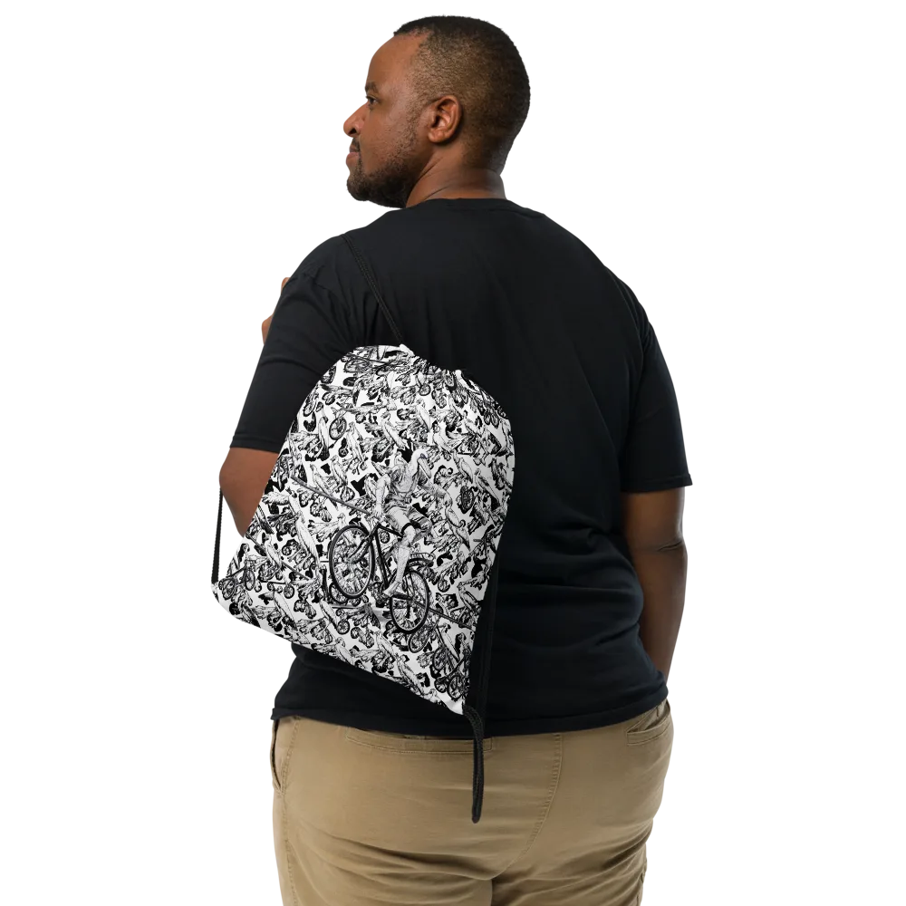 Pelican Velocity on Drawstring Bag — Front