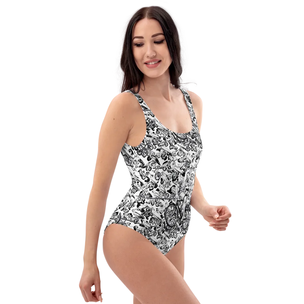 Pelican Velocity on One-Piece Swimsuit — Right