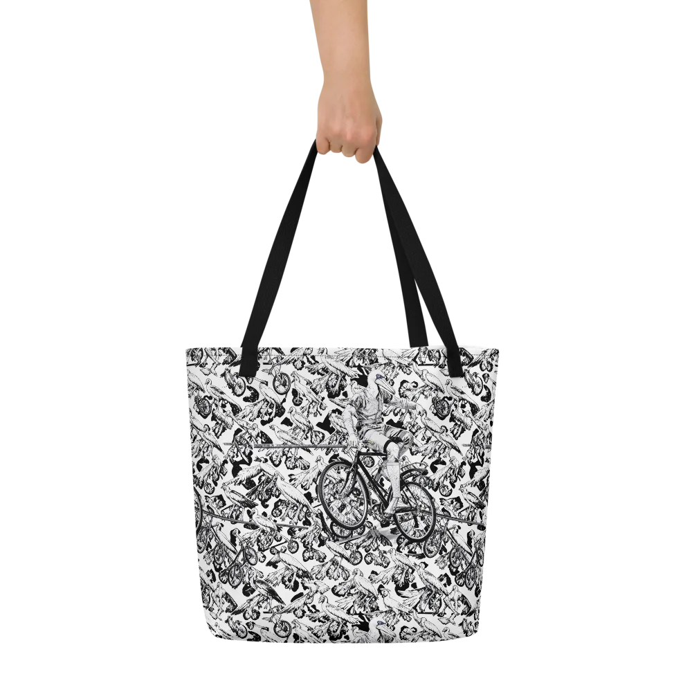 Pelican Velocity on Large Tote Bag W/ Pocket — Front