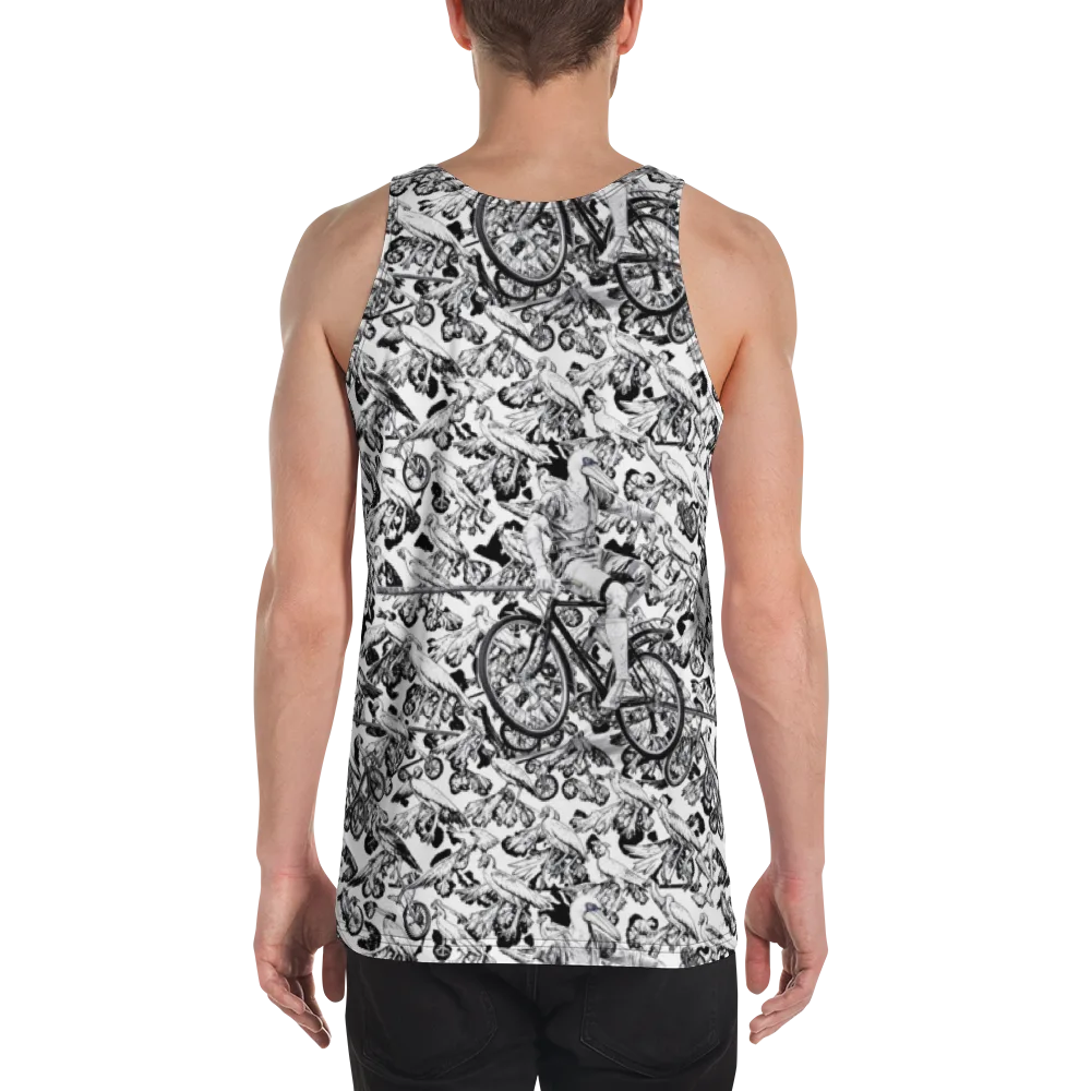Pelican Velocity on Men's Tank Top — Back