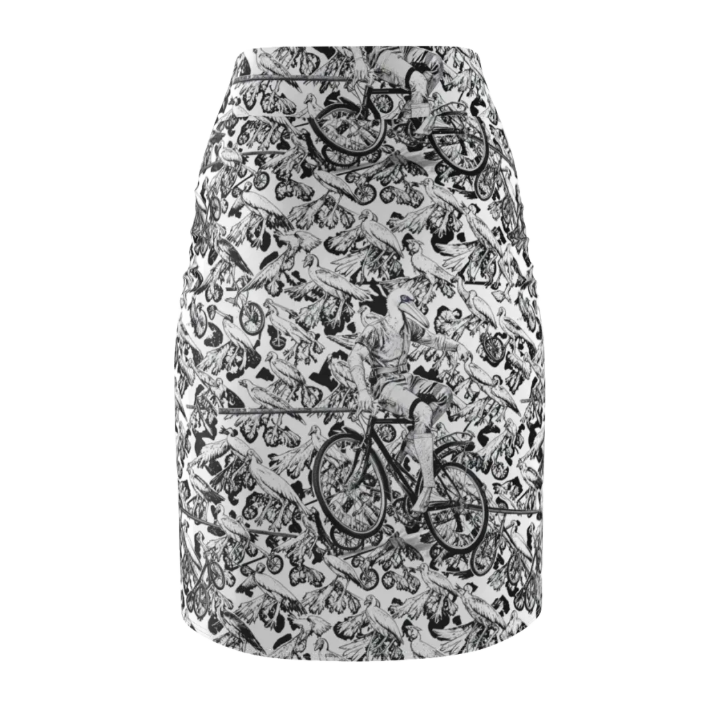 Pelican Velocity on Pencil Skirt — Back