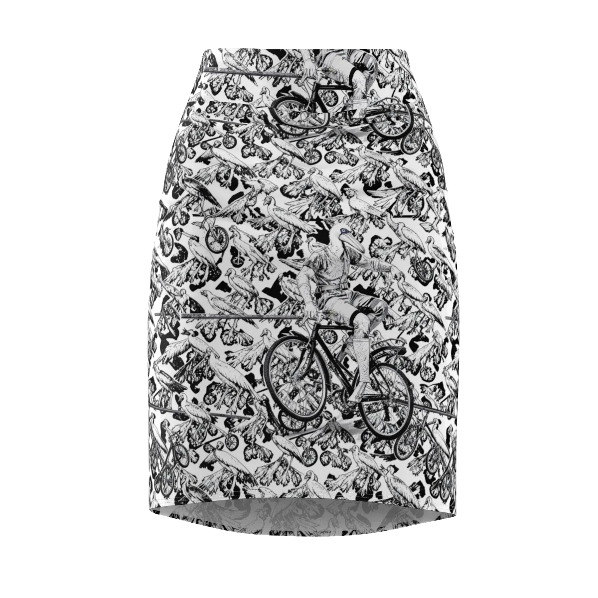 Pelican Velocity on Pencil Skirt — Front