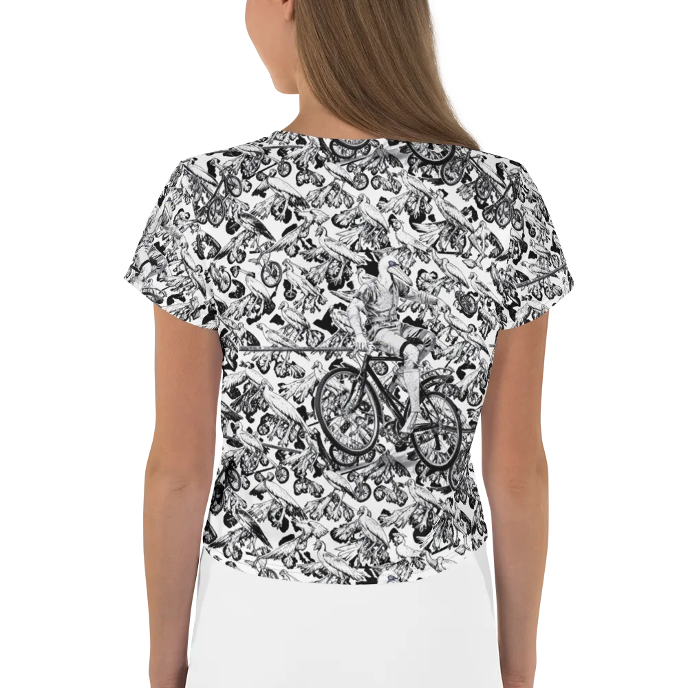 Pelican Velocity on Crop Tee — Back