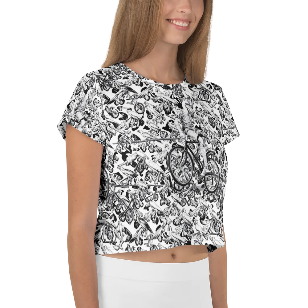 Pelican Velocity on Crop Tee — Right