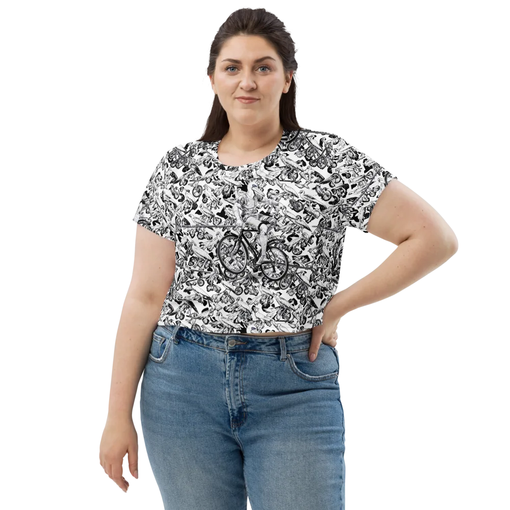 Pelican Velocity on Crop Tee — Front