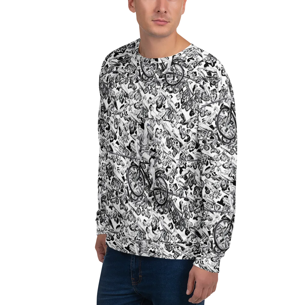 Pelican Velocity on Sweatshirt — Left Front