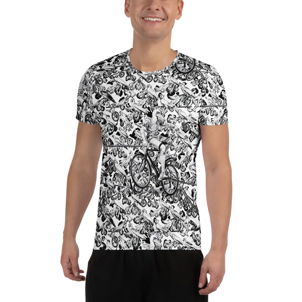 Pelican Velocity on Men's Athletic T-Shirt — Front