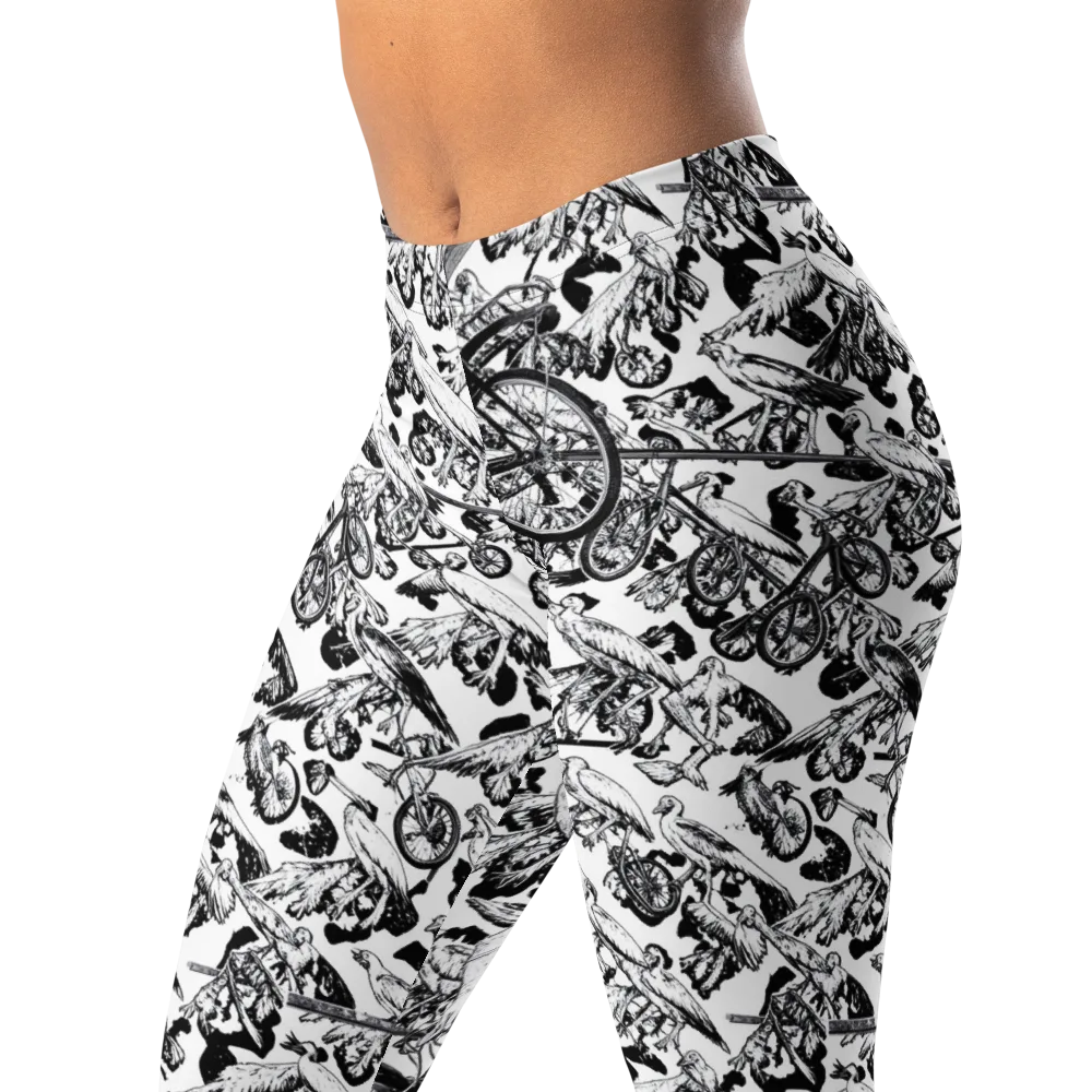 Pelican Velocity on Leggings — Left Front