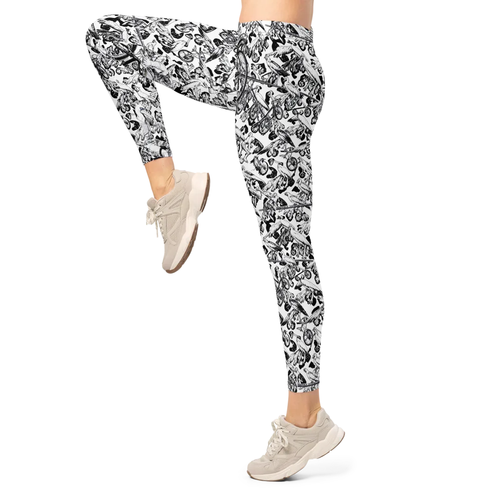 Pelican Velocity on Leggings — Left