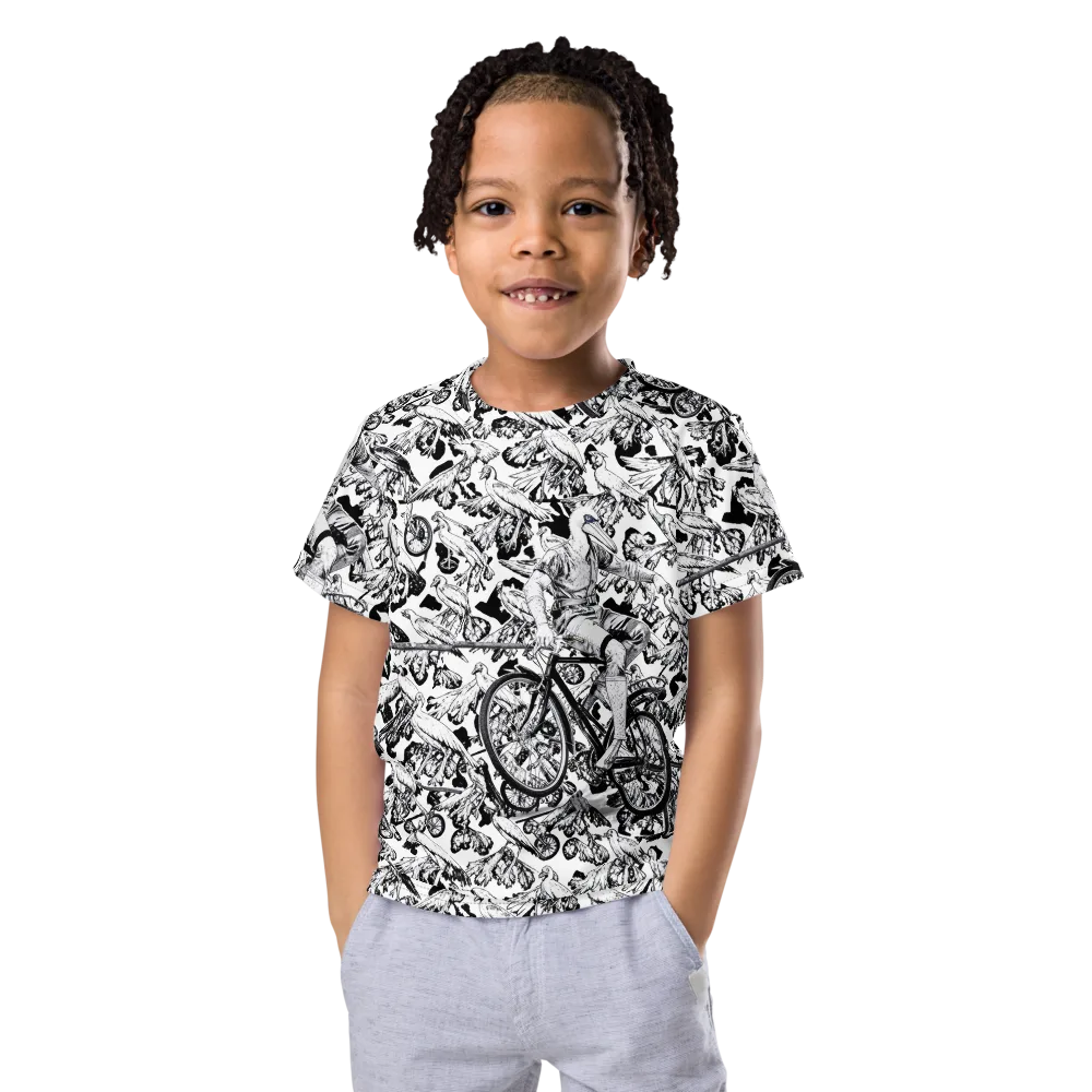 Pelican Velocity on Kids Crew Neck T-Shirt — Front