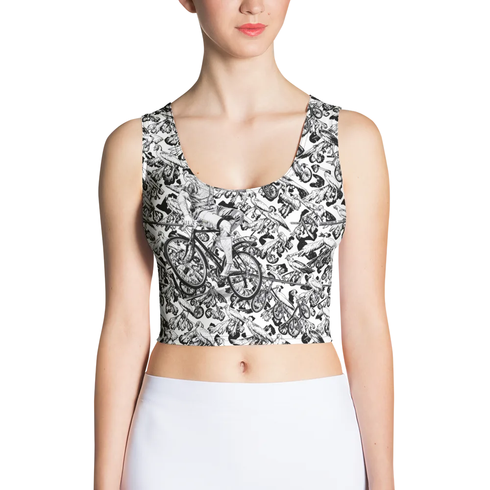 Pelican Velocity on Crop Top — Front
