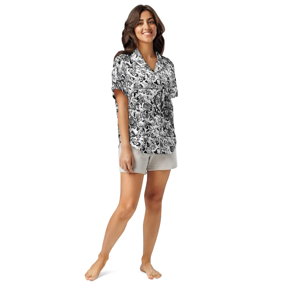 Pelican Velocity on Women's Short Sleeve Pajama Top — Front