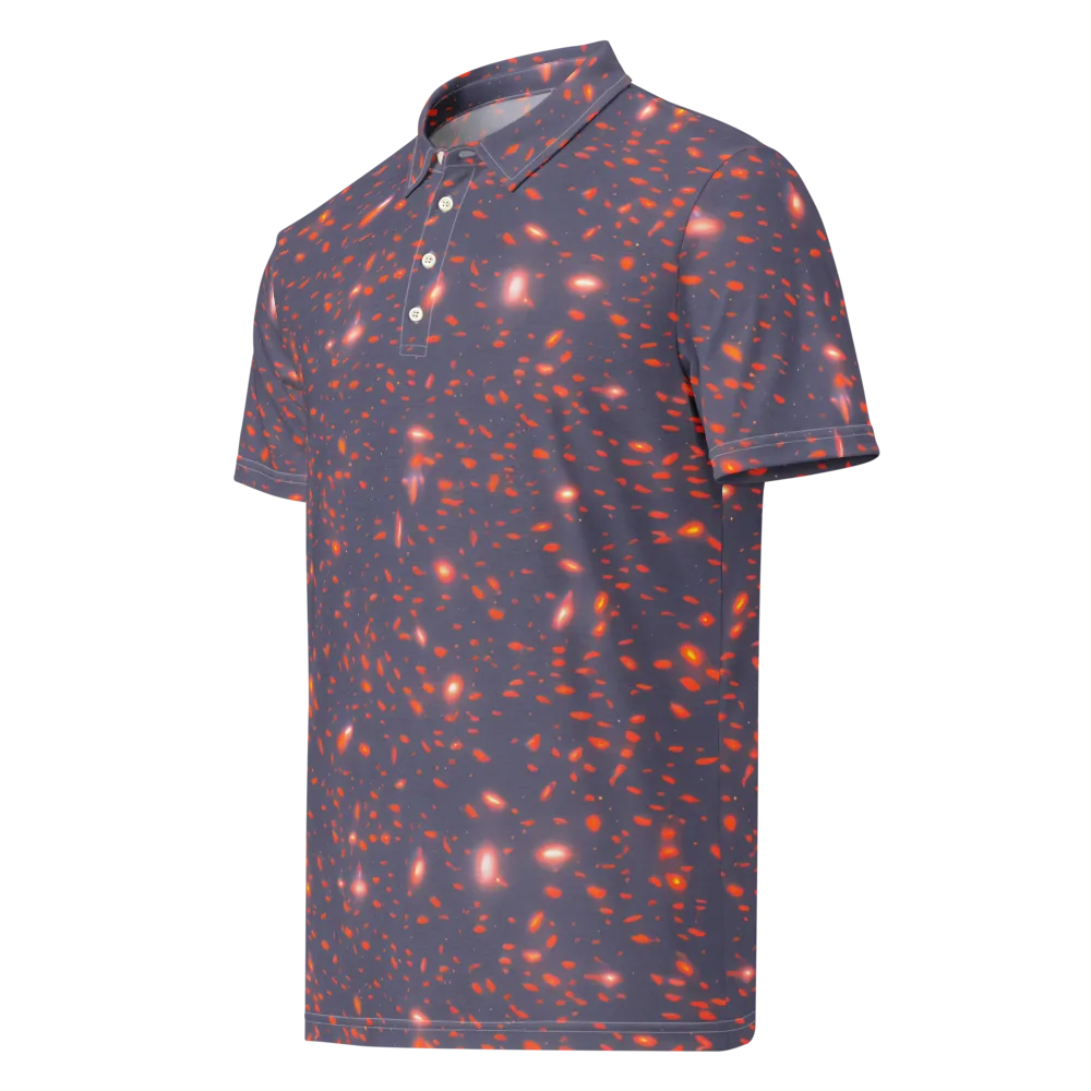 Ember Drift on Men's Slim Fit Polo Shirt — Left Front