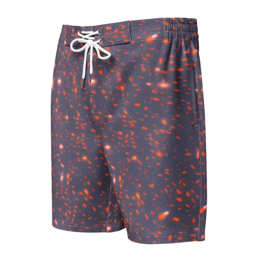 Ember Drift on a Men's Board Shorts