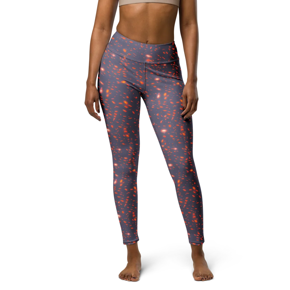 Ember Drift on Yoga Leggings — Front