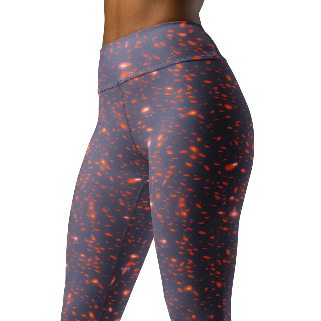 Ember Drift on Yoga Leggings — Left Front