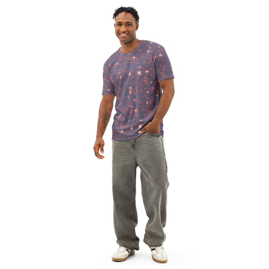Ember Drift on Men's Cotton Crew Neck T-Shirt — Front