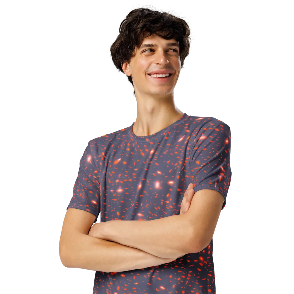 Ember Drift on Men's Crew Neck T-Shirt — Left Front