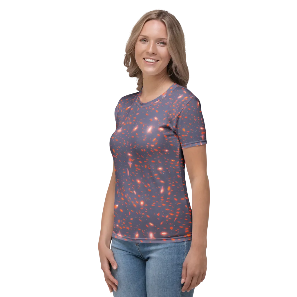 Ember Drift on Women's Crew Neck T-Shirt — Left