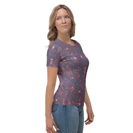 Ember Drift on a Women's Crew Neck T-Shirt