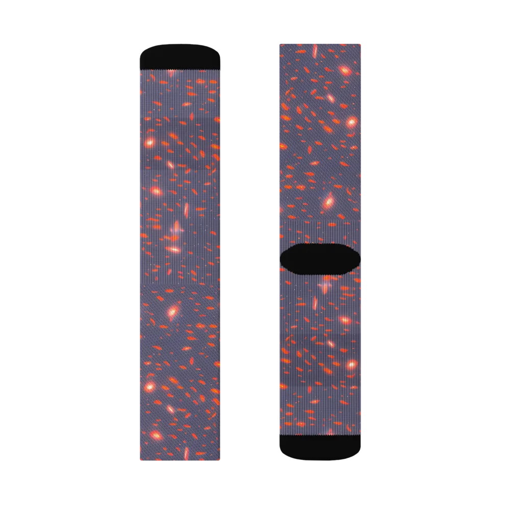 Ember Drift on Socks — Left Sock