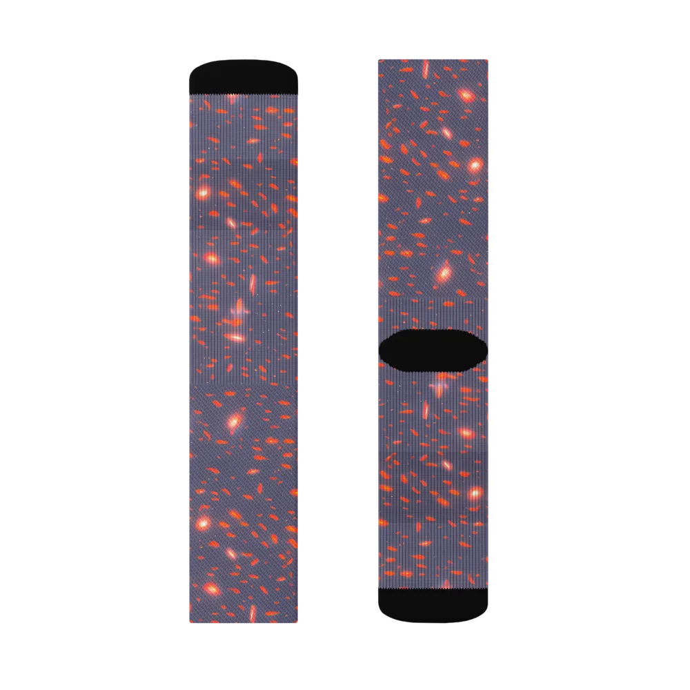 Ember Drift on Socks — Right Sock