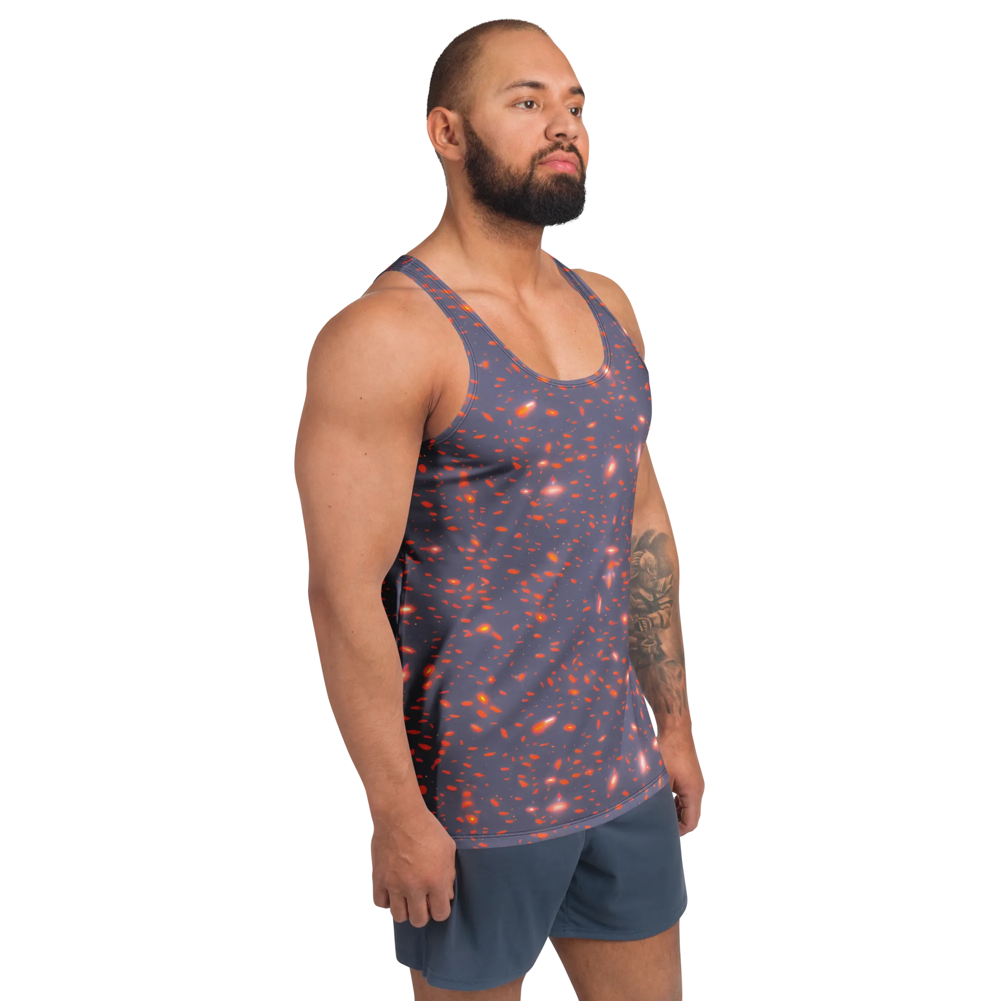 Ember Drift on Men's Tank Top — Right Front