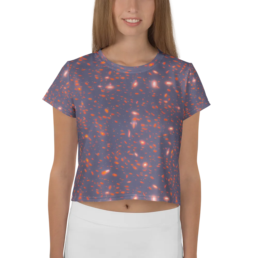 Ember Drift on Crop Tee — Front