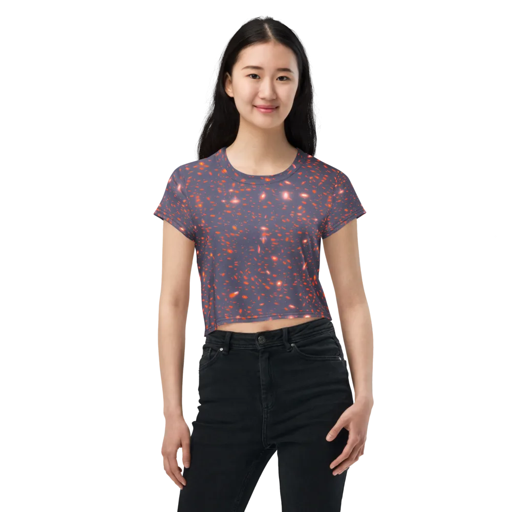 Ember Drift on Crop Tee — Front
