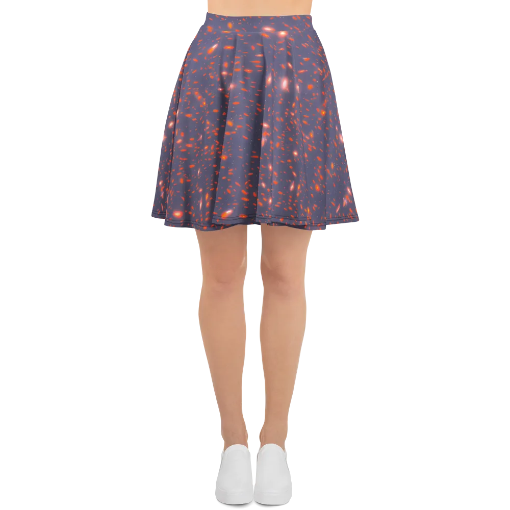 Ember Drift on Skater Skirt — Front