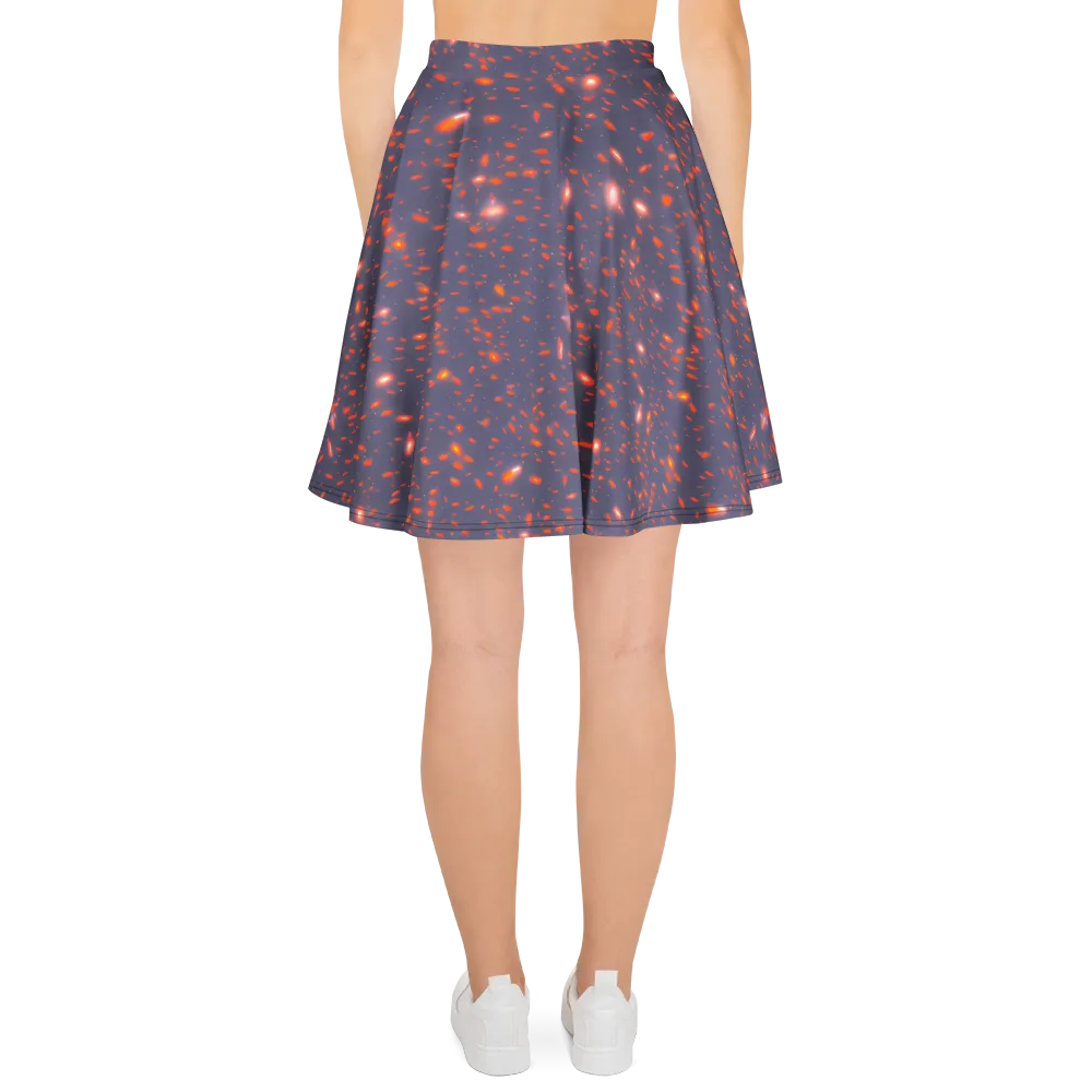 Ember Drift on Skater Skirt — Back