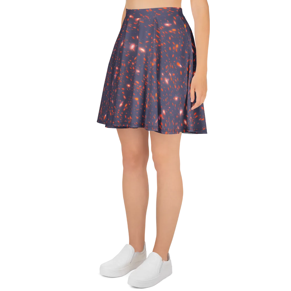 Ember Drift on Skater Skirt — Left