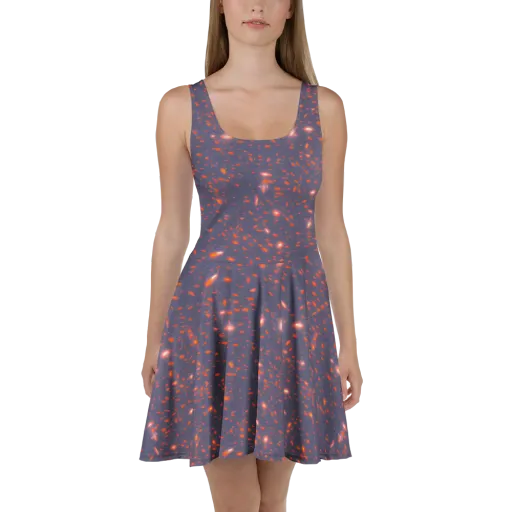 Ember Drift on a Skater Dress