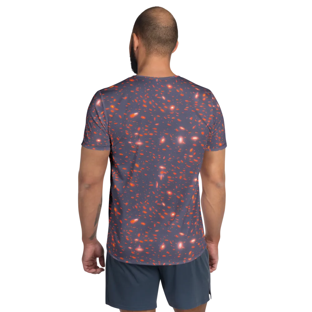 Ember Drift on Men's Athletic T-Shirt — Back