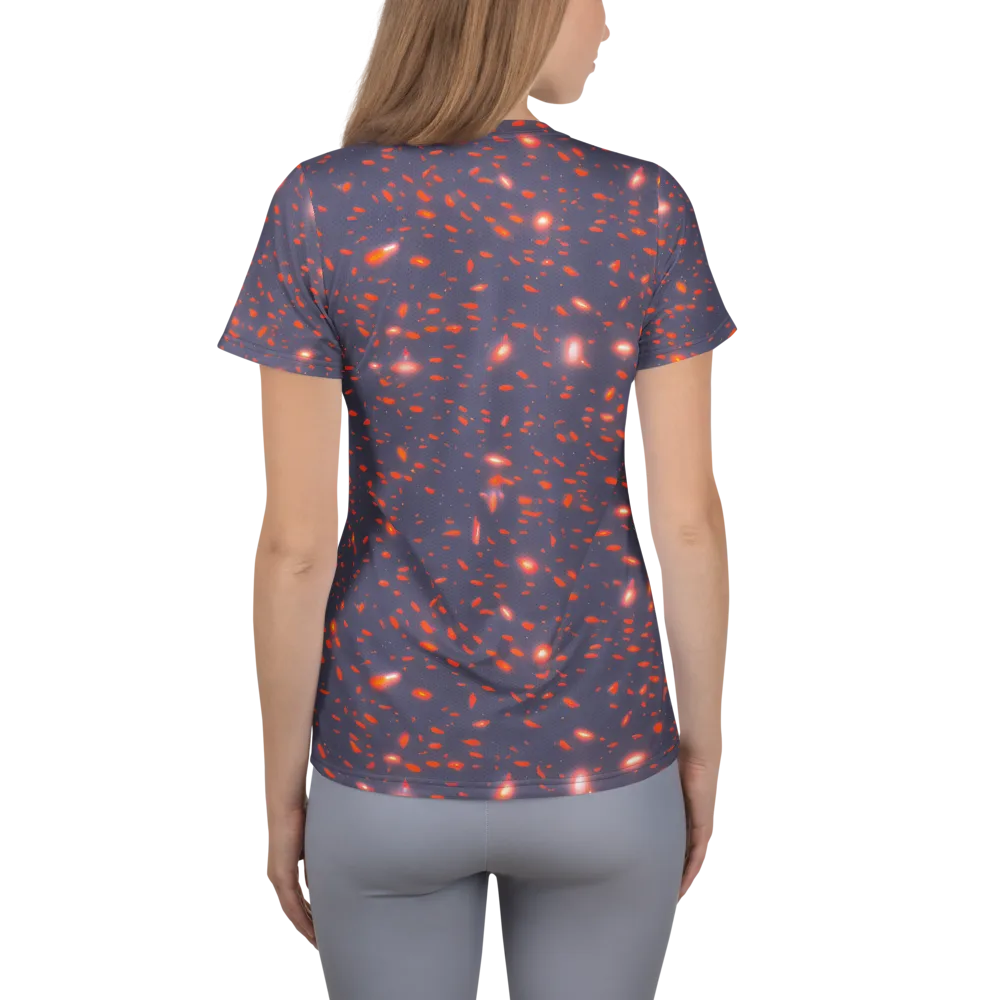 Ember Drift on Women's Athletic T-Shirt — Back