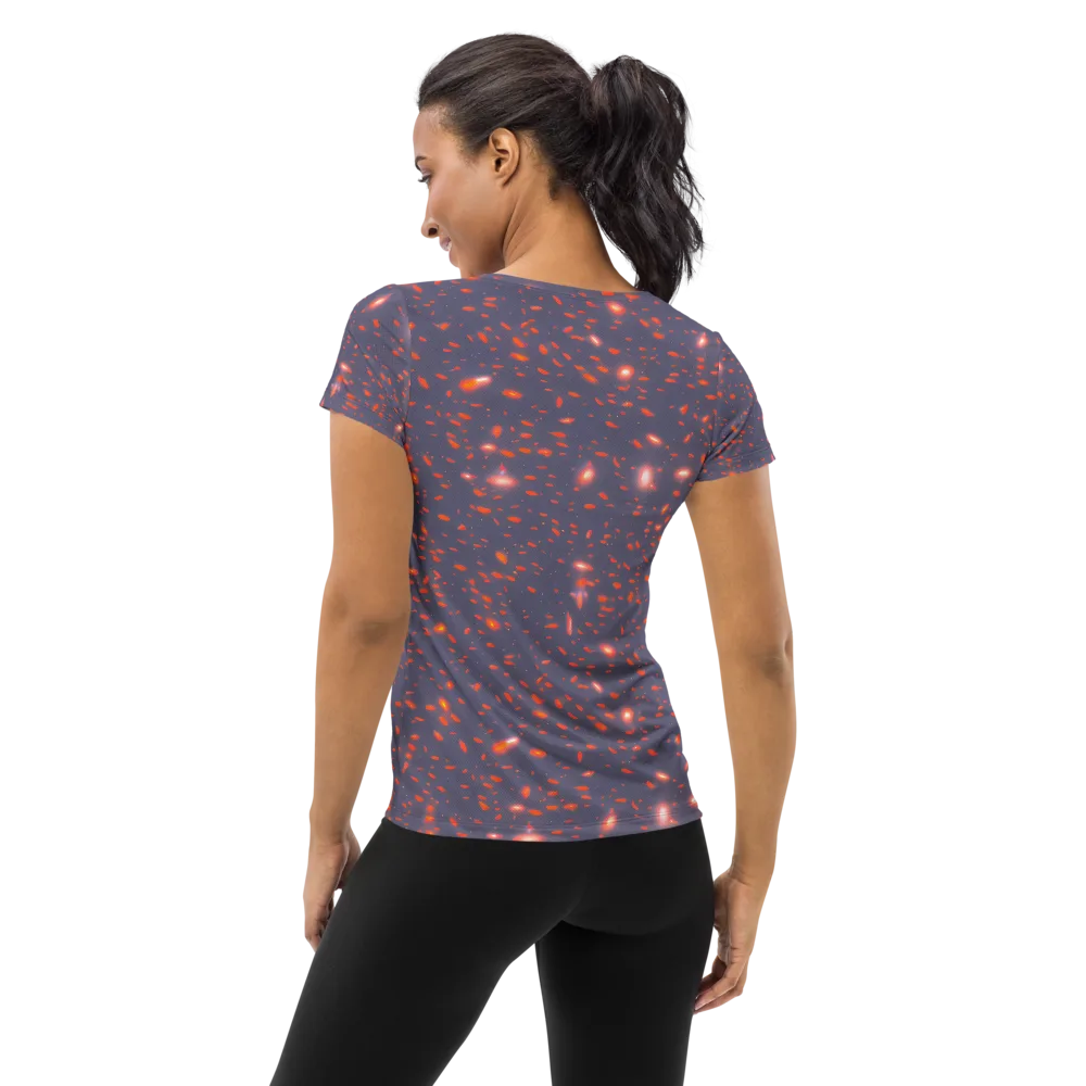 Ember Drift on Women's Athletic T-Shirt — Back