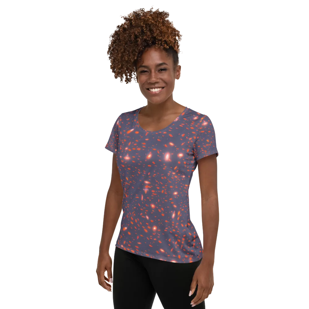 Ember Drift on Women's Athletic T-Shirt — Left