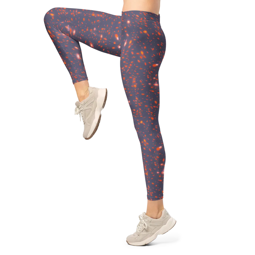 Ember Drift on Leggings — Left