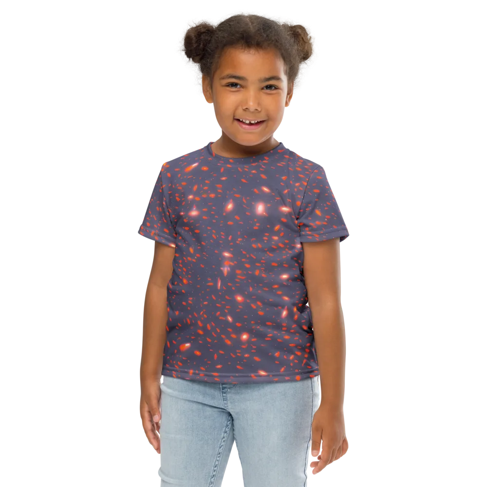 Ember Drift on Kids Crew Neck T-Shirt — Front