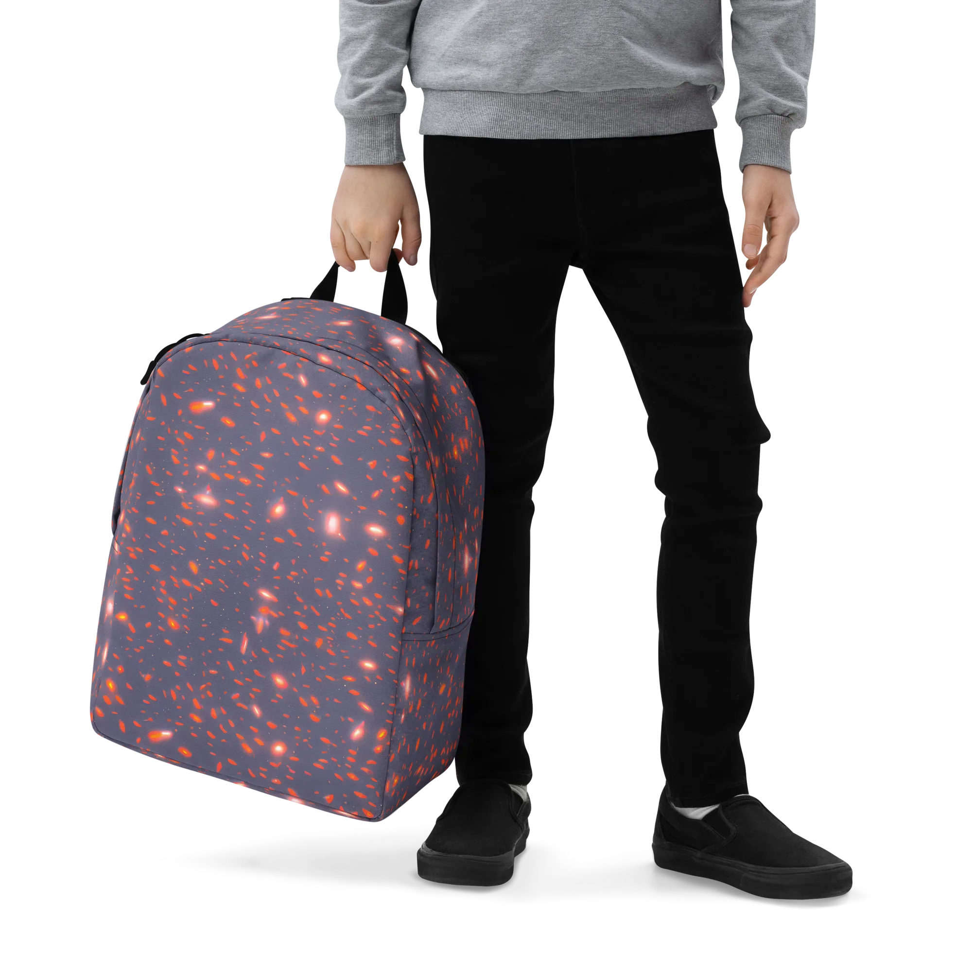 Ember Drift on Minimalist Backpack — Zoomed-in