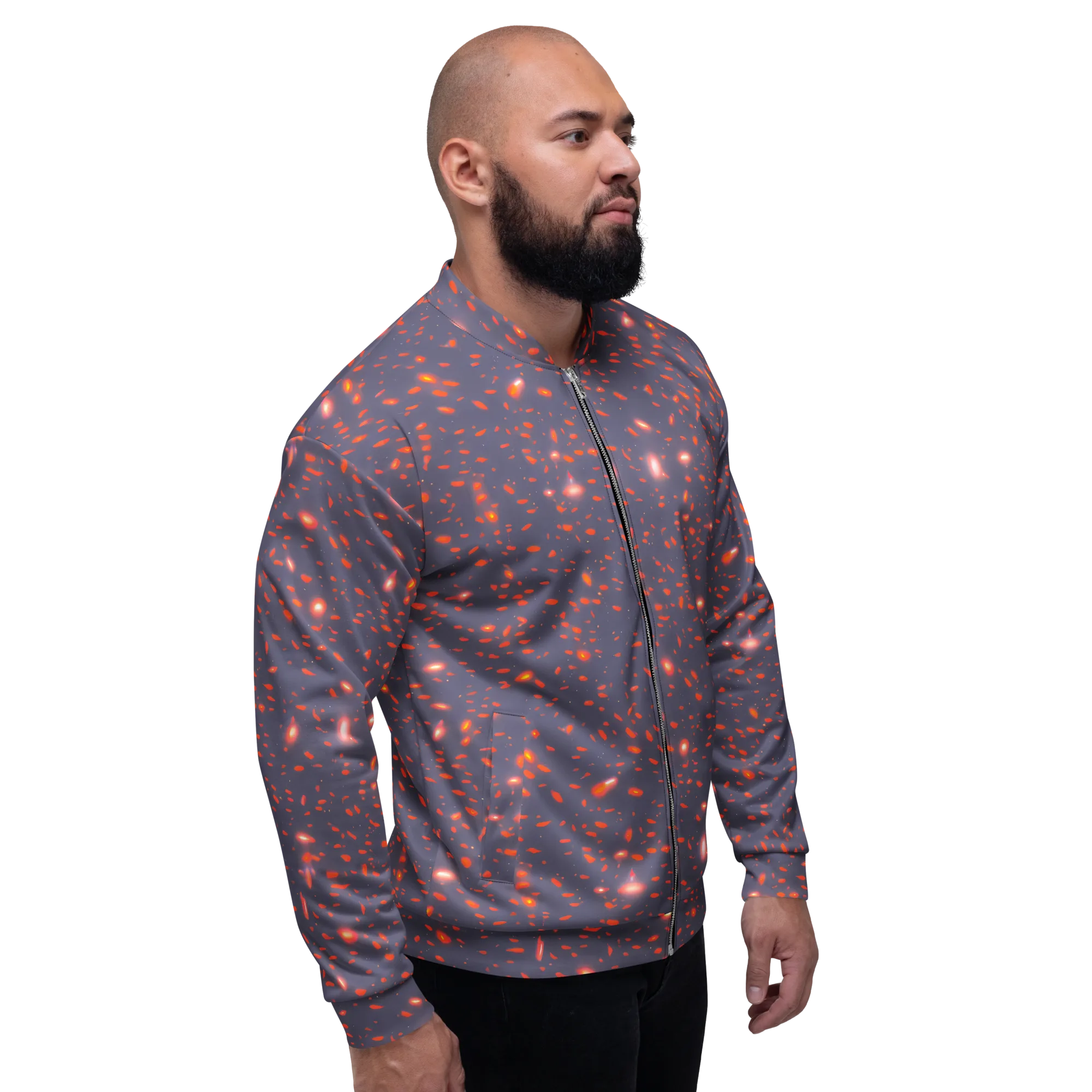 Ember Drift on Bomber Jacket — Right