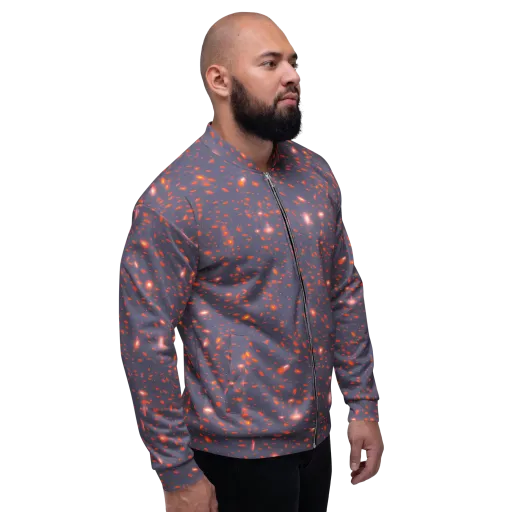 Ember Drift on a Bomber Jacket